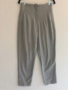 Zara women’s Tailored High-Waist Dress Pants — Gray